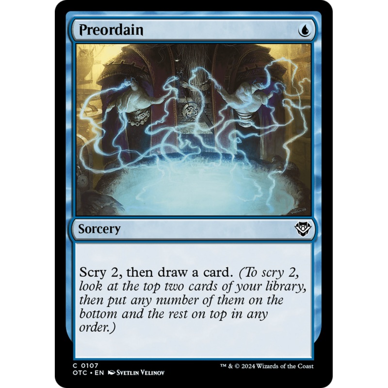 Preordain [Outlaws of Thunder Junction Commander]