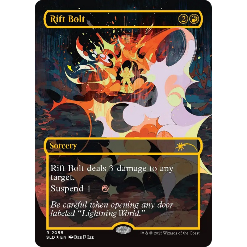 Rift Bolt (2055) (Raised Foil) [Secret Lair Drop Series]