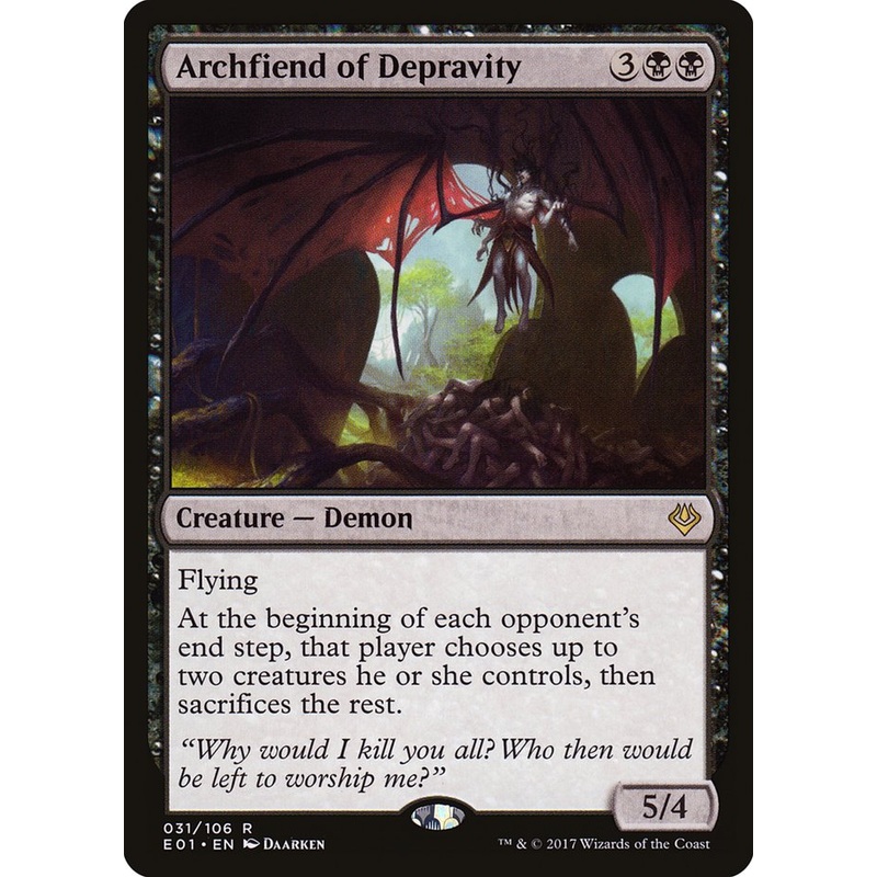Archfiend of Depravity [Archenemy: Nicol Bolas]