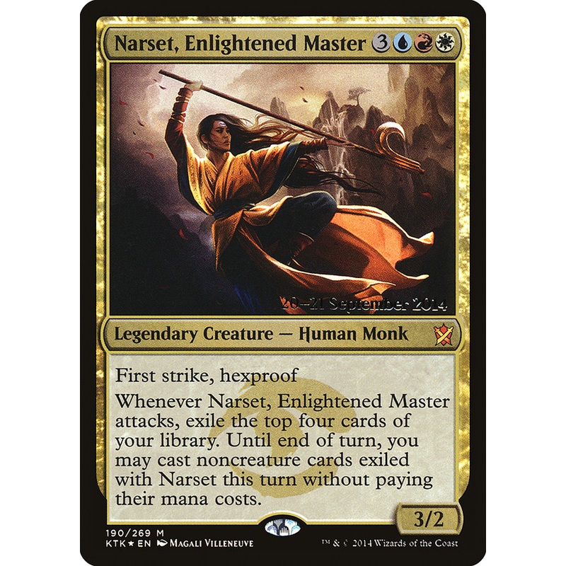 Narset, Enlightened Master [Khans of Tarkir Prerelease Promos]