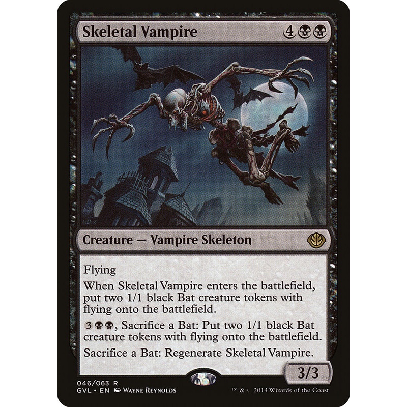 Skeletal Vampire (Garruk vs. Liliana) [Duel Decks Anthology]