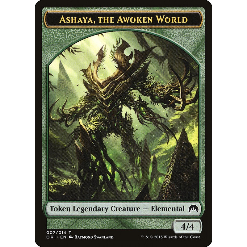Ashaya, the Awoken World Token [Magic Origins Tokens]