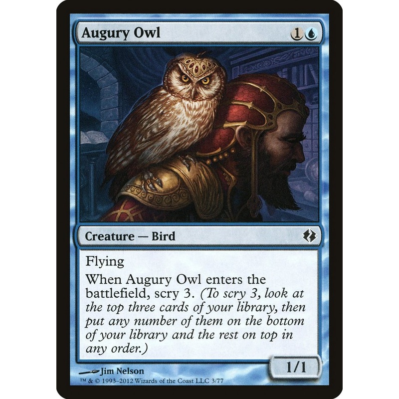 Augury Owl [Duel Decks: Venser vs. Koth]