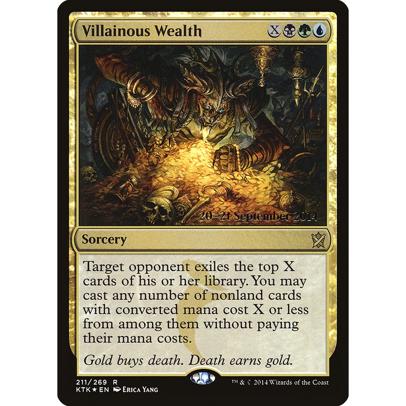 Villainous Wealth [Khans of Tarkir Prerelease Promos]