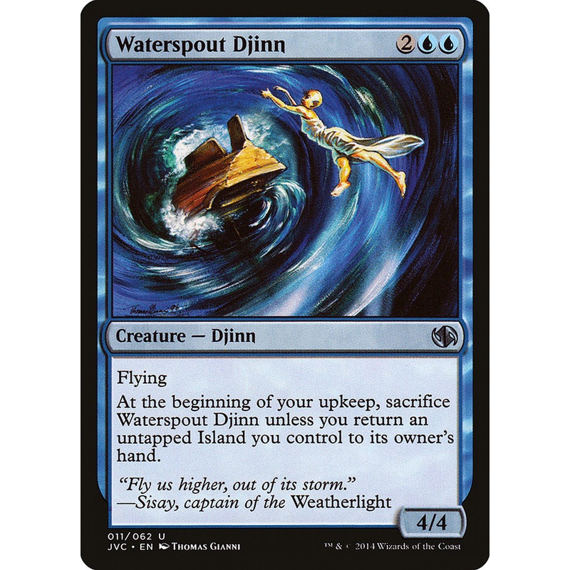 Waterspout Djinn [Duel Decks Anthology]