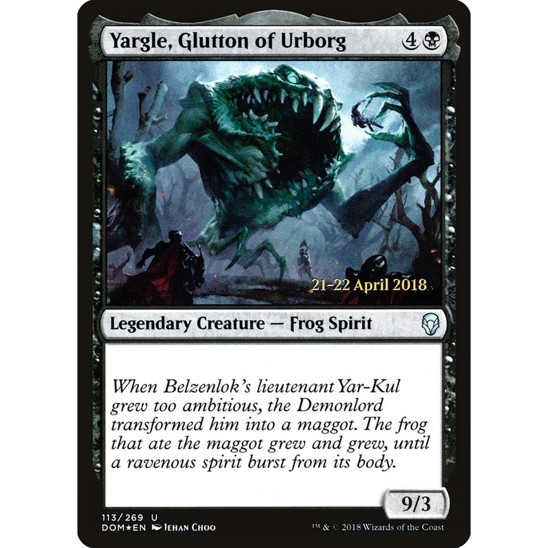 Yargle, Glutton of Urborg [Dominaria Prerelease Promos]
