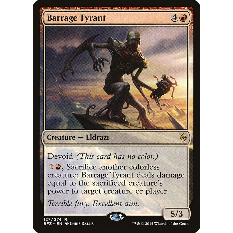 Barrage Tyrant [Battle for Zendikar]