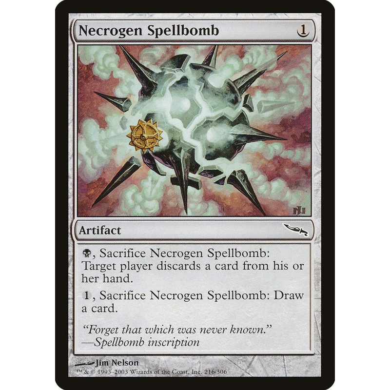 Necrogen Spellbomb [Mirrodin]