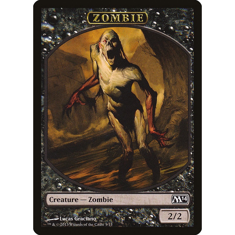 Zombie Token [Magic 2014 Tokens]