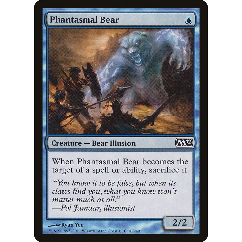 Phantasmal Bear [Magic 2012]