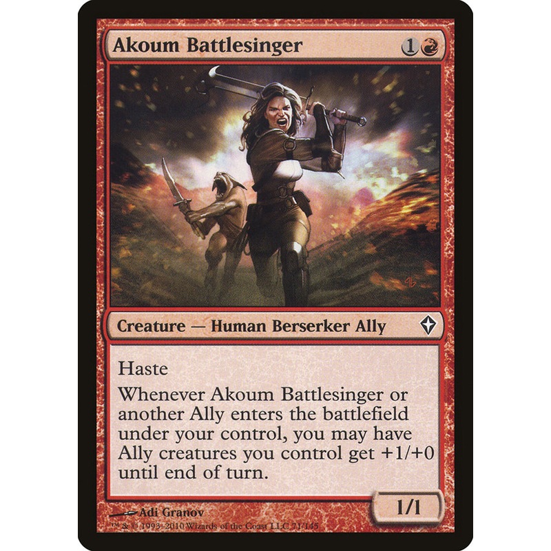 Akoum Battlesinger [Worldwake]