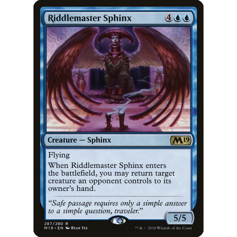 Riddlemaster Sphinx [Core Set 2019]