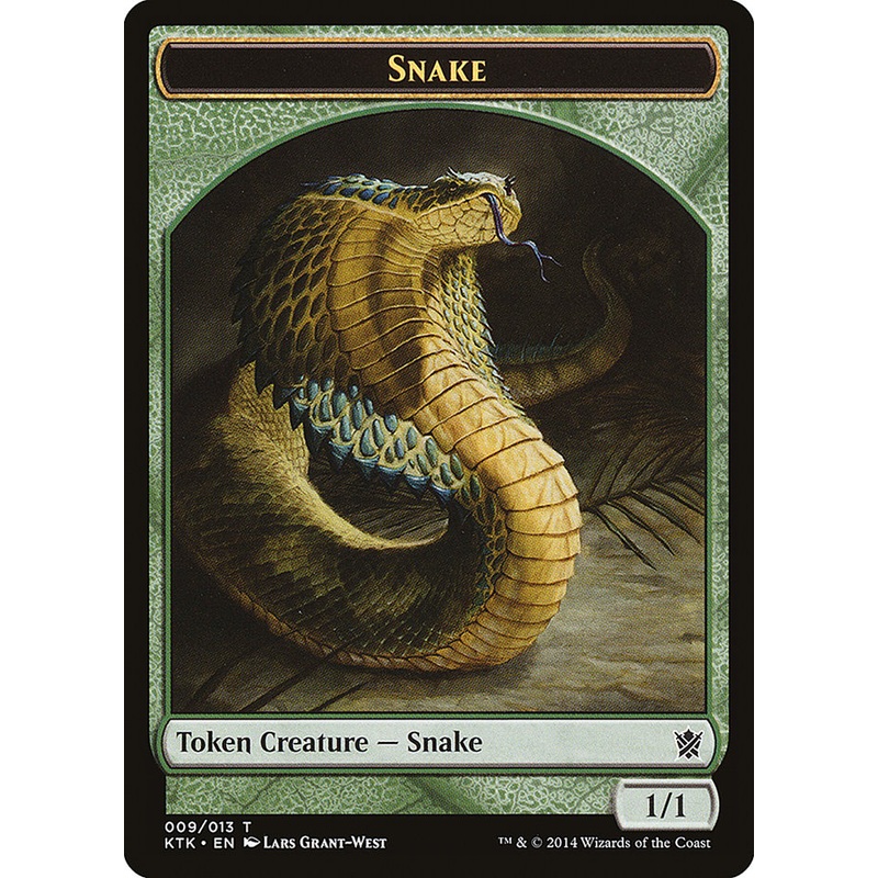 Snake Token [Khans of Tarkir Tokens]