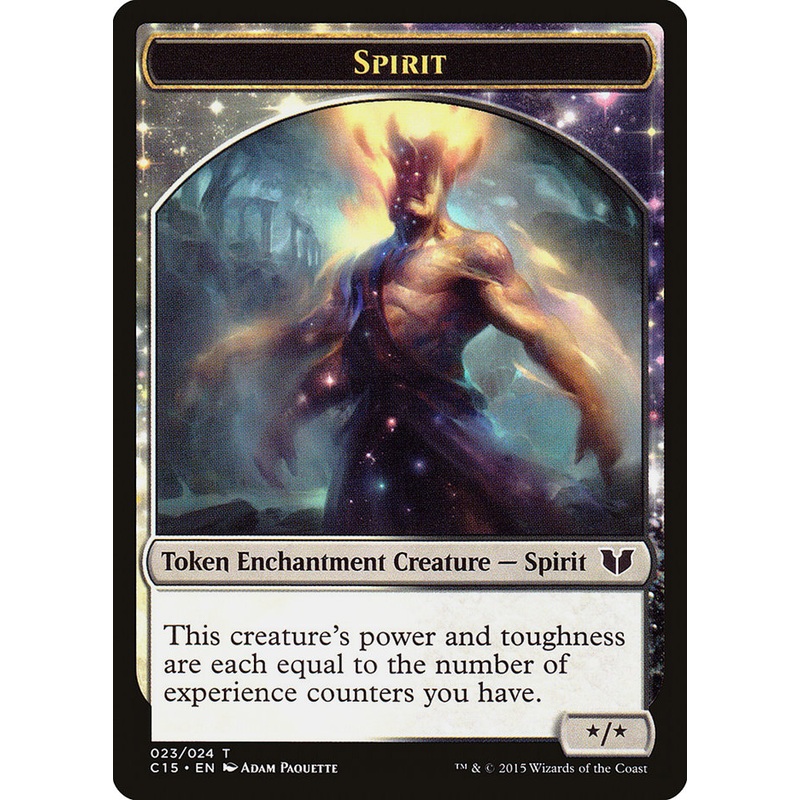 Spirit (023) // Cat Double-Sided Token [Commander 2015 Tokens]
