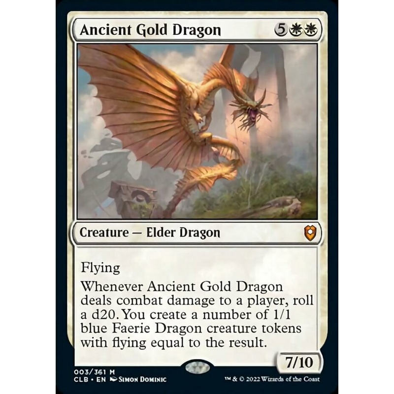Ancient Gold Dragon [Commander Legends: Battle for Baldur's Gate]