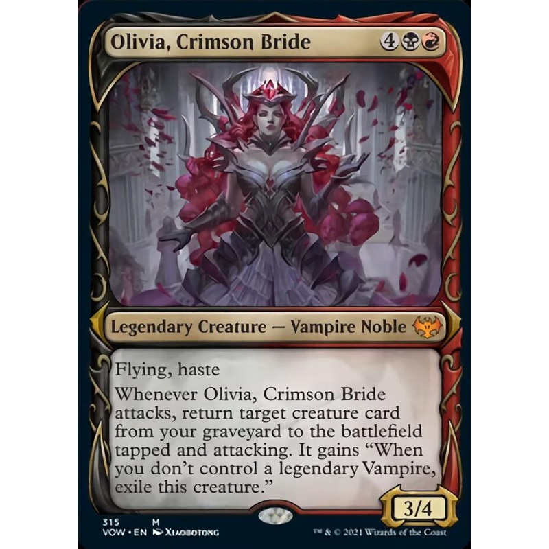 Olivia, Crimson Bride (Showcase Fang Frame) [Innistrad: Crimson Vow]