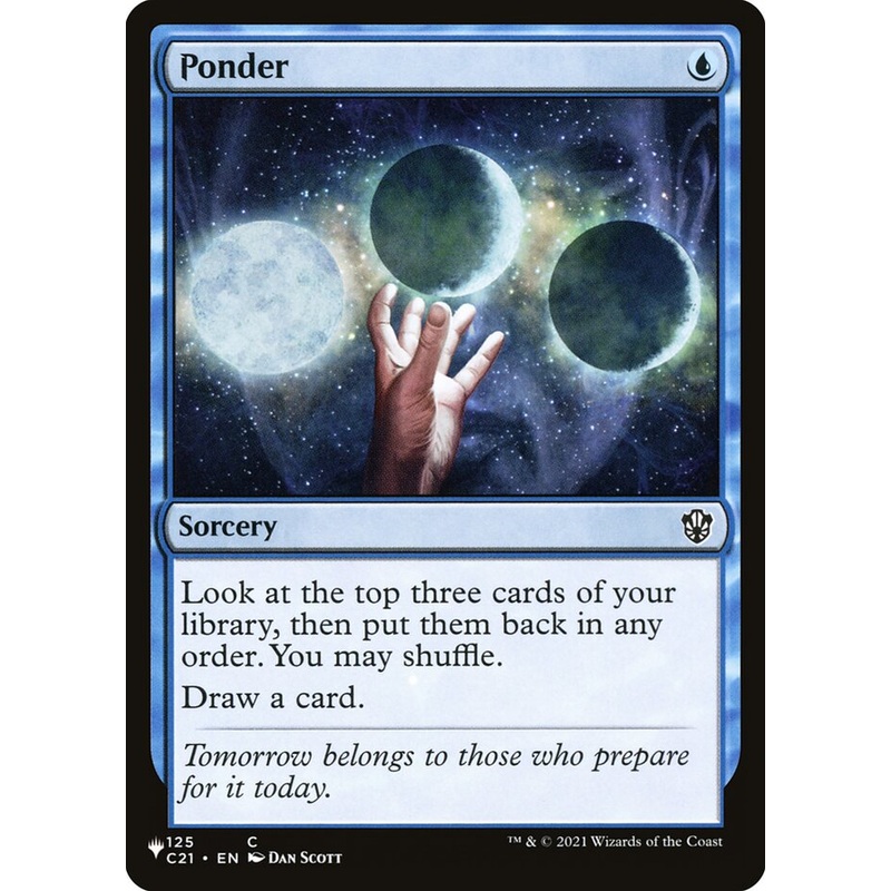 Ponder [Secret Lair: Heads I Win, Tails You Lose]