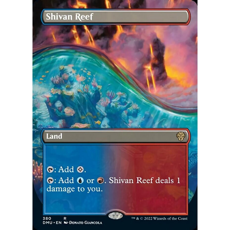 Shivan Reef (Borderless Alternate Art) [Dominaria United]