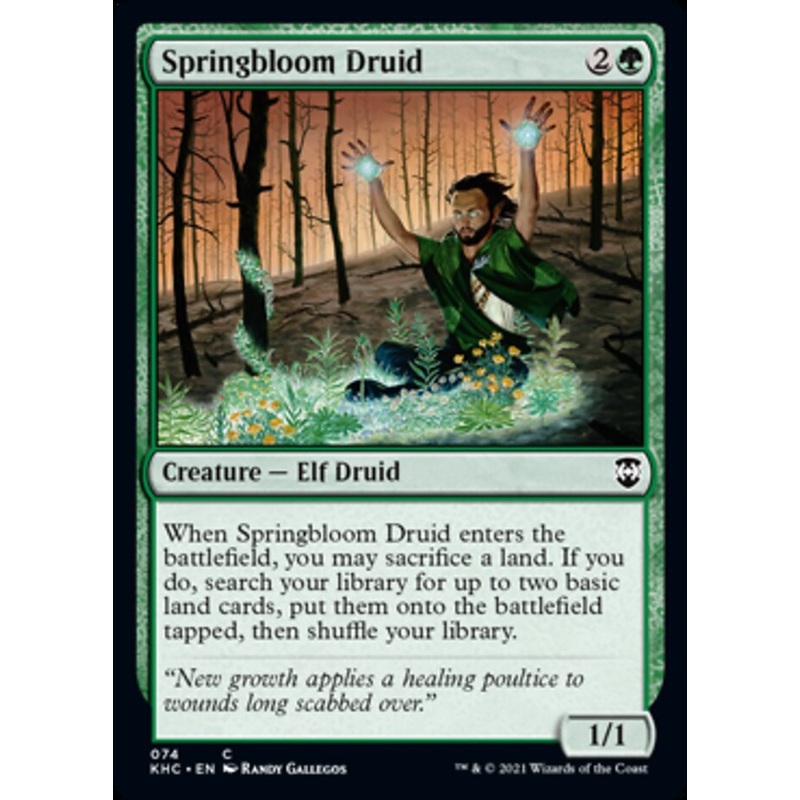Springbloom Druid [Kaldheim Commander]