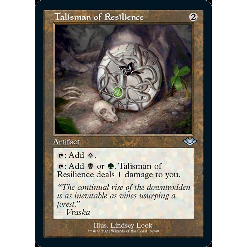 Talisman of Resilience (Retro Foil Etched) [Modern Horizons]