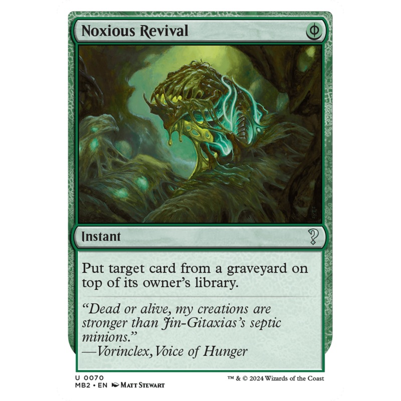 Noxious Revival (White Border) [Mystery Booster 2]