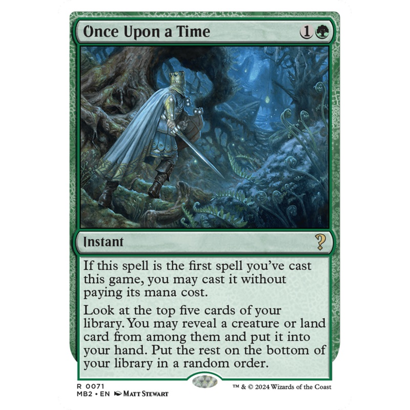 Once Upon a Time (White Border) [Mystery Booster 2]