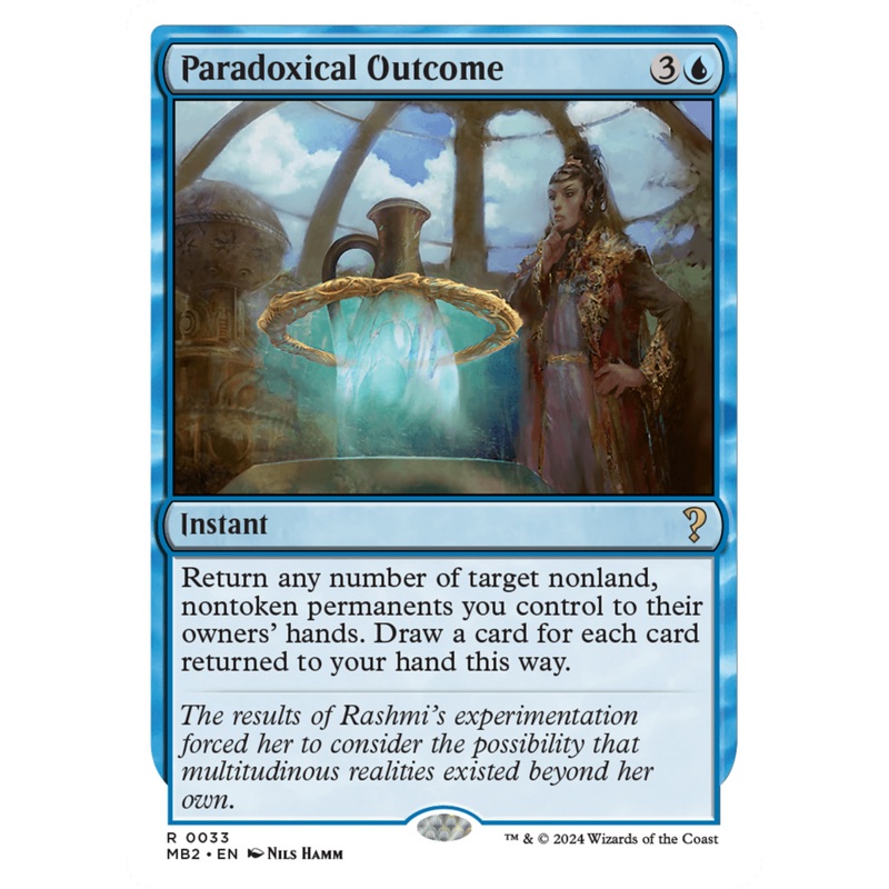 Paradoxical Outcome (White Border) [Mystery Booster 2]