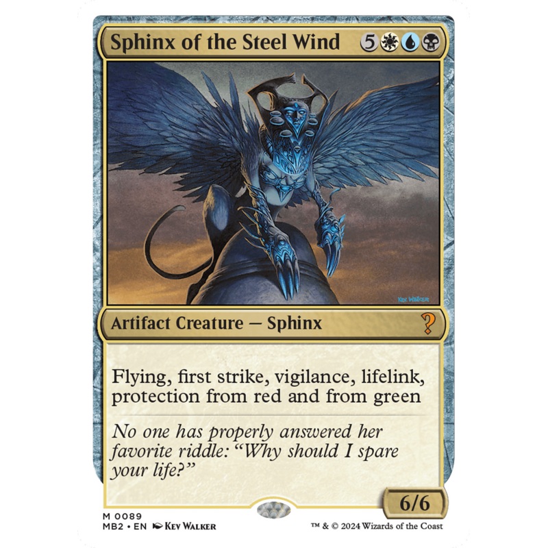 Sphinx of the Steel Wind (White Border) [Mystery Booster 2]