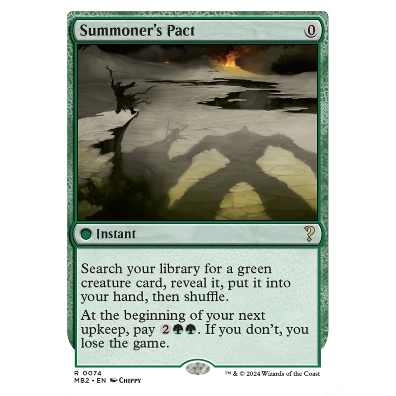 Summoner's Pact (White Border) [Mystery Booster 2]