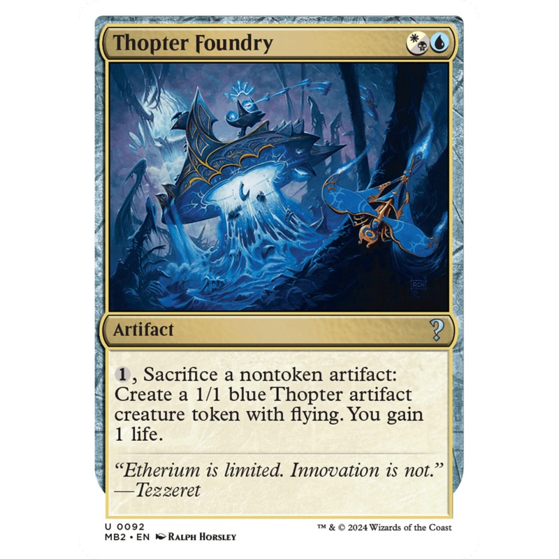 Thopter Foundry (White Border) [Mystery Booster 2]