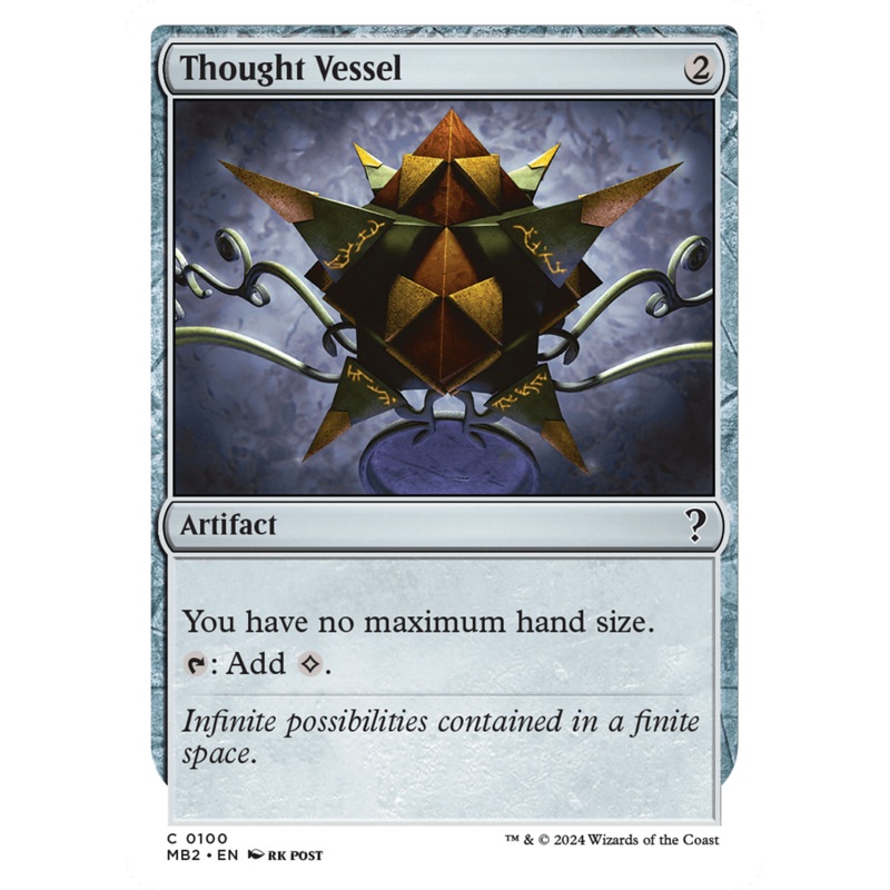 Thought Vessel (White Border) [Mystery Booster 2]
