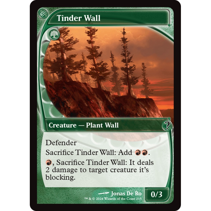Tinder Wall (Future Sight) [Mystery Booster 2]