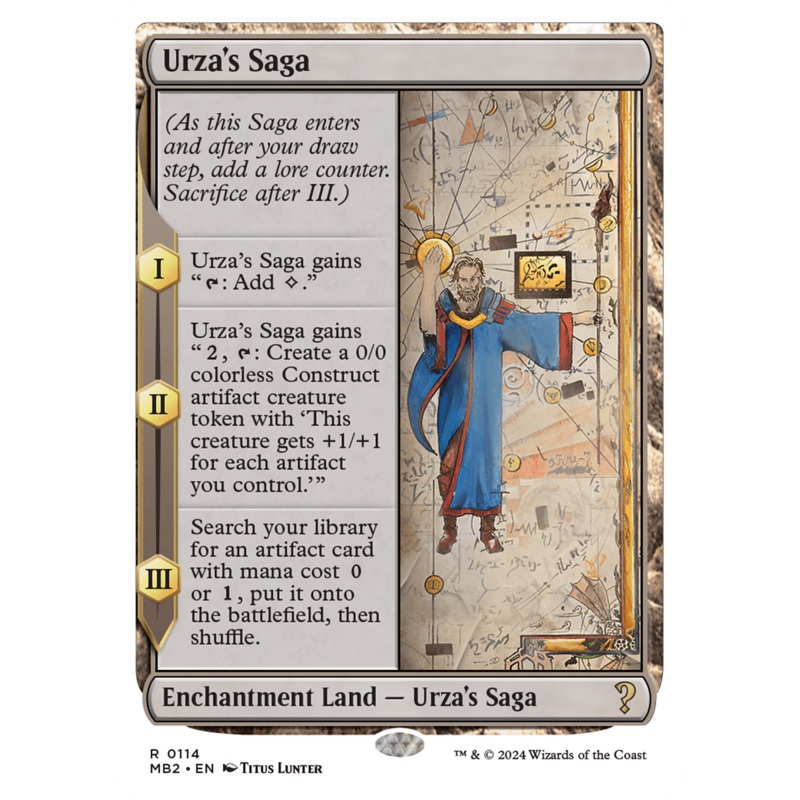 Urza's Saga (White Border) [Mystery Booster 2]