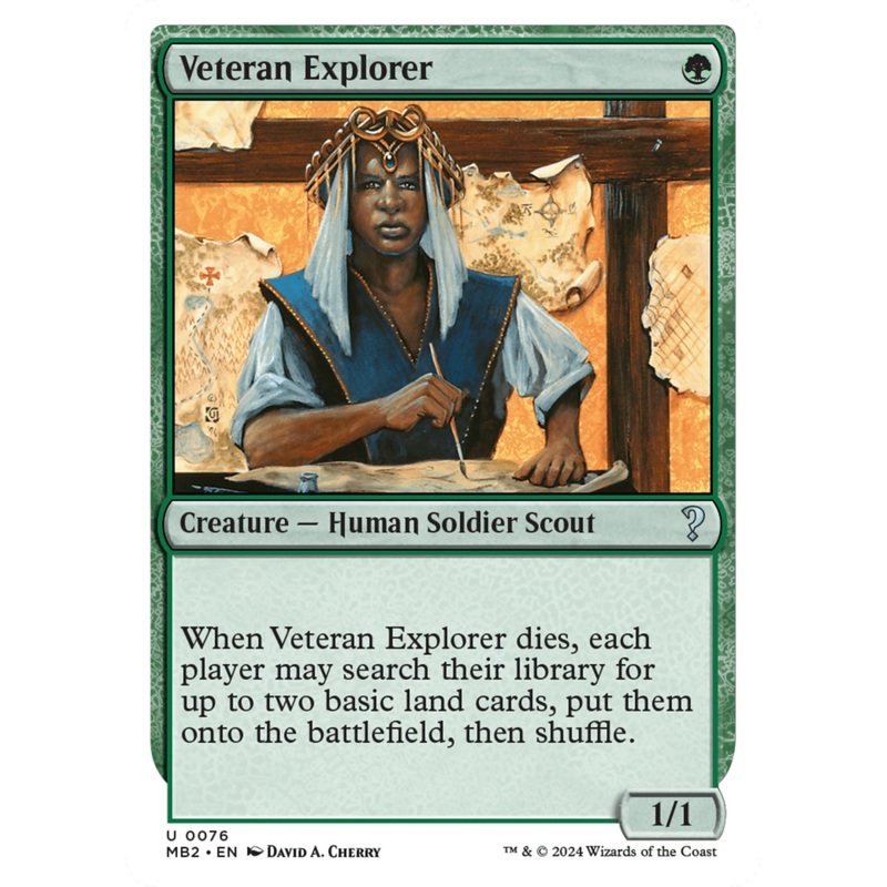 Veteran Explorer (White Border) [Mystery Booster 2]