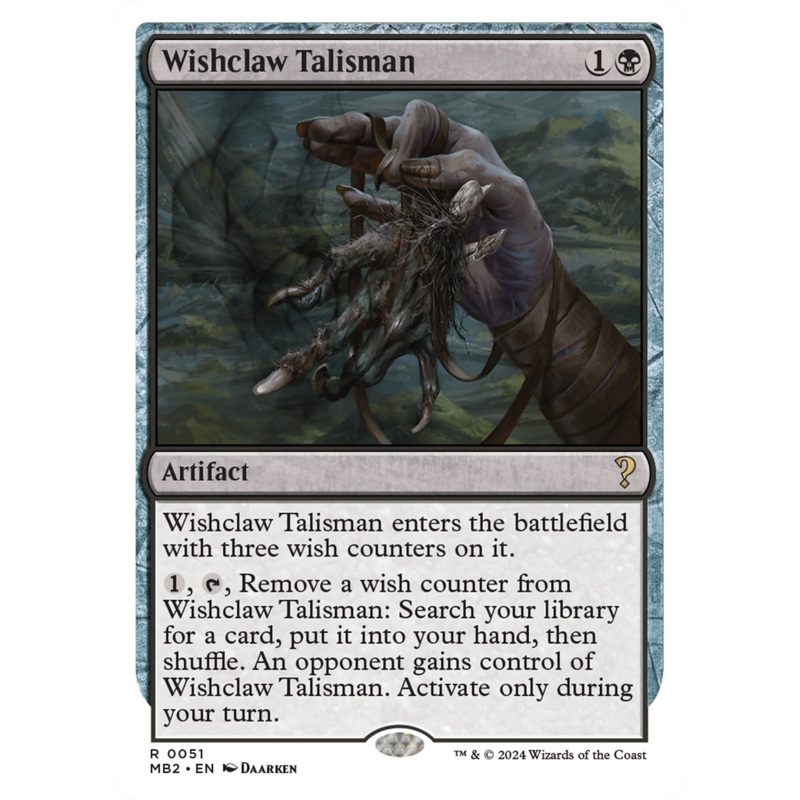 Wishclaw Talisman (White Border) [Mystery Booster 2]