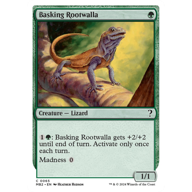 Basking Rootwalla (White Border) [Mystery Booster 2]