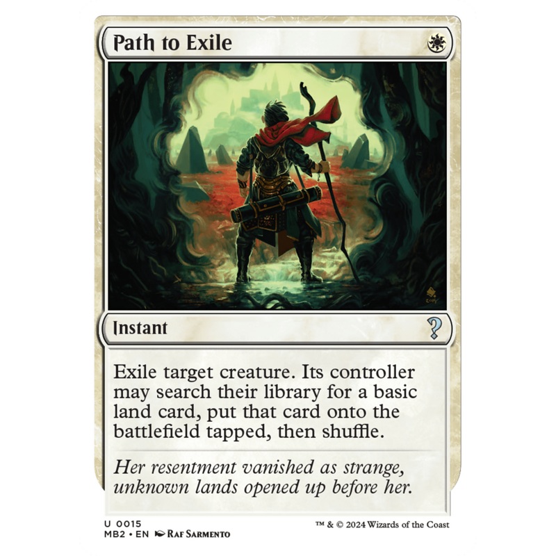 Path to Exile (White Border) [Mystery Booster 2]