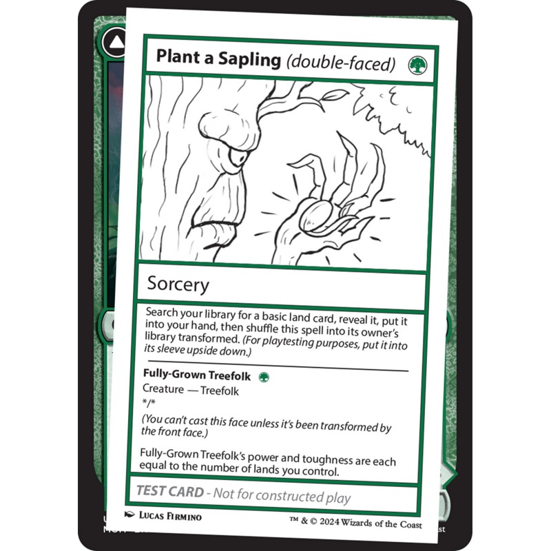 Plant a Sapling (double-faced) [Mystery Booster 2 Playtest Cards]