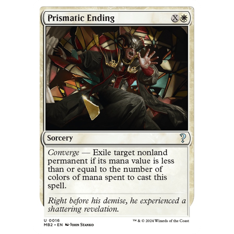 Prismatic Ending (White Border) [Mystery Booster 2]