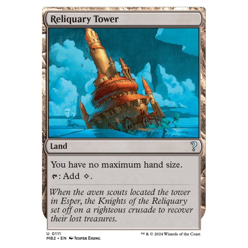 Reliquary Tower (White Border) [Mystery Booster 2]