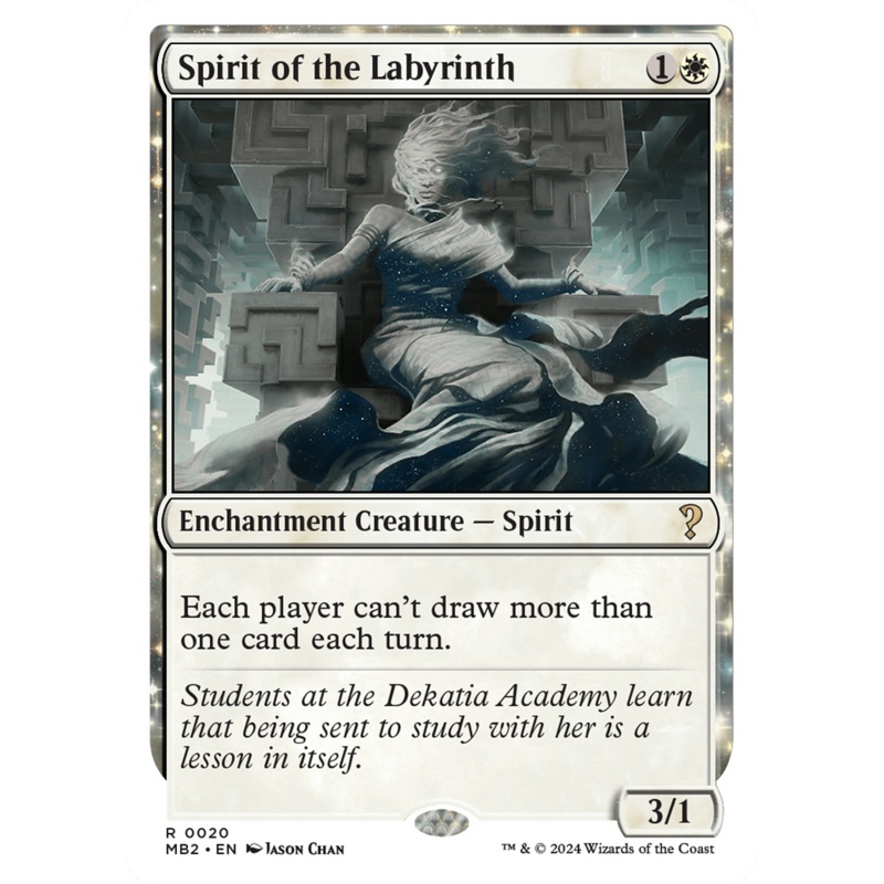 Spirit of the Labyrinth (White Border) [Mystery Booster 2]