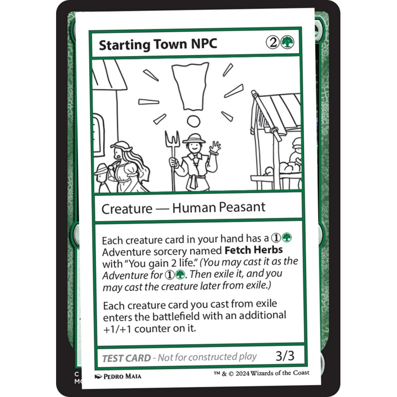 Starting Town NPC [Mystery Booster 2 Playtest Cards]