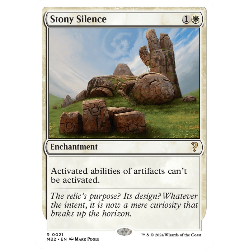 Stony Silence (White Border) [Mystery Booster 2]