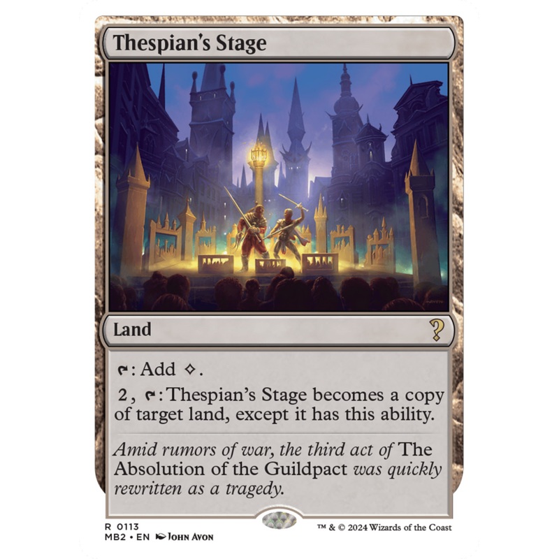Thespian's Stage (White Border) [Mystery Booster 2]
