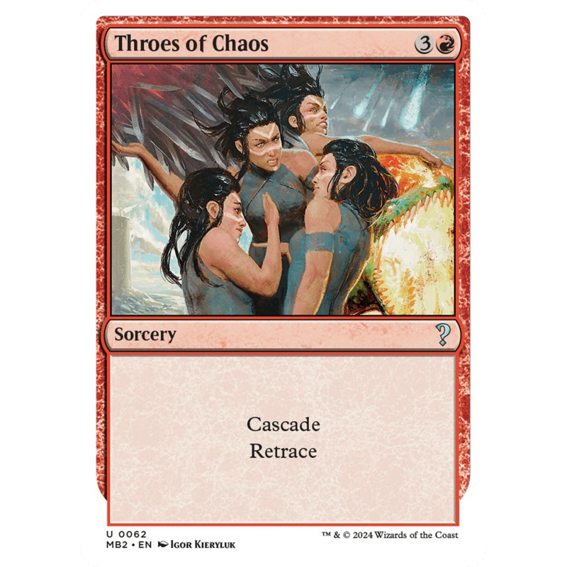 Throes of Chaos (White Border) [Mystery Booster 2]