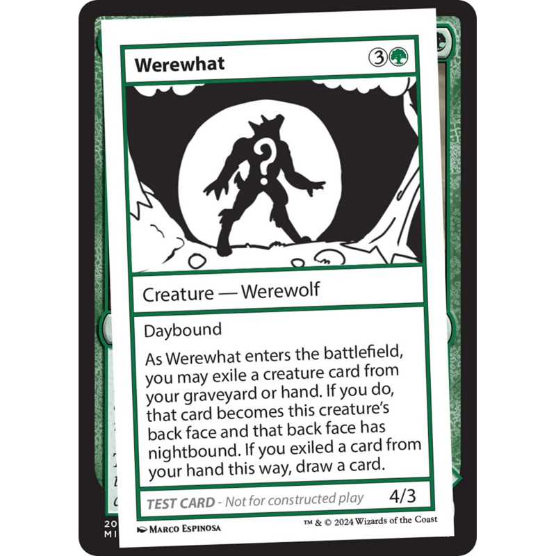 Werewhat [Mystery Booster 2 Playtest Cards]
