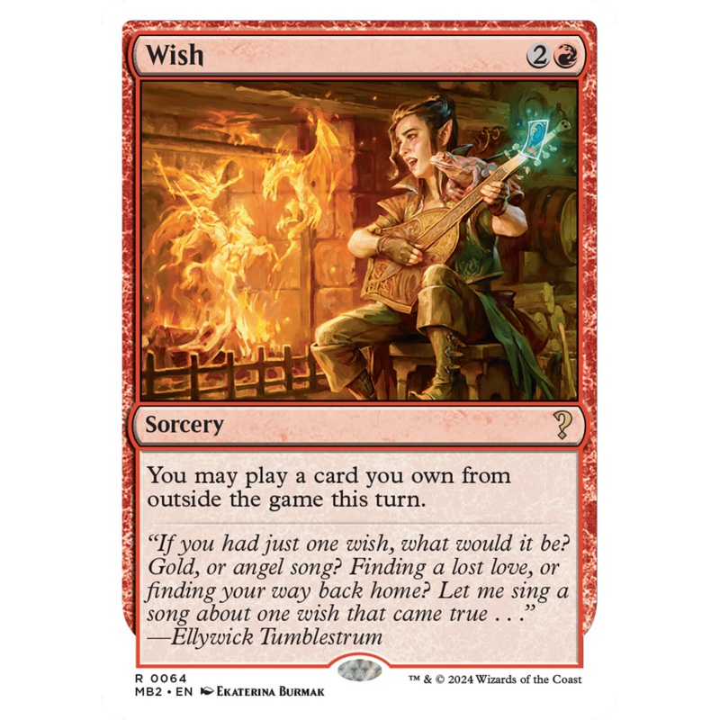 Wish (White Border) [Mystery Booster 2]