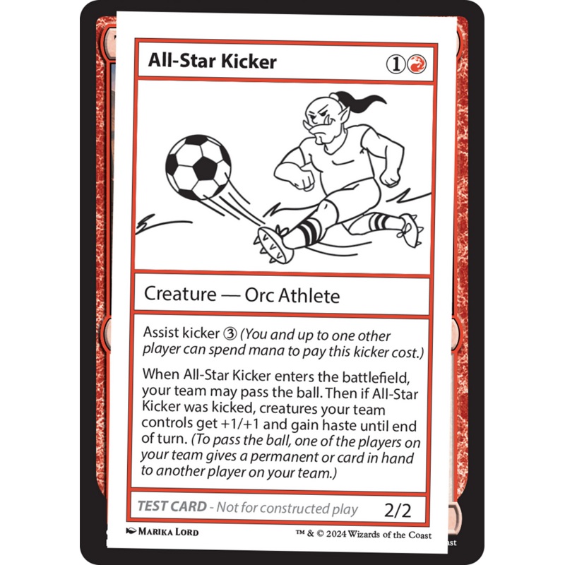 All-Star Kicker [Mystery Booster 2 Playtest Cards]