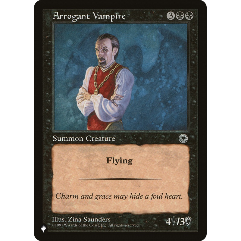 Arrogant Vampire [The List]