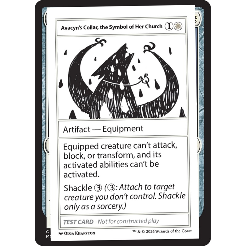 Avacyn's Collar, the Symbol of Her Church [Mystery Booster 2 Playtest Cards]